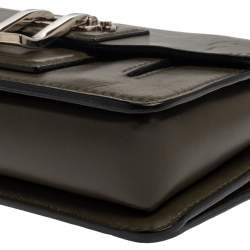 Pre Owned Proenza Schouler Green Leather Hava Chain Crossbody Bag