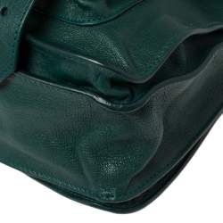 Proenza Schouler Green Leather Medium PS1 Top Handle Bag
