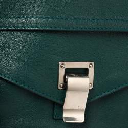 Proenza Schouler Green Leather Medium PS1 Top Handle Bag