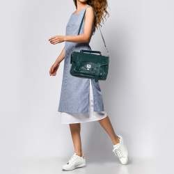 Proenza Schouler Green Leather Medium PS1 Top Handle Bag