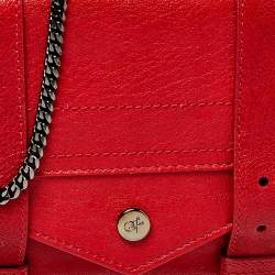 Proenza Schouler Red Leather PS1 Wallet On Chain