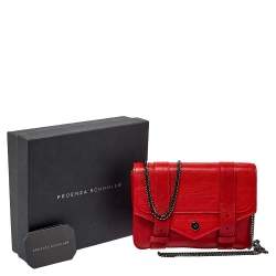 Proenza Schouler Red Leather PS1 Wallet On Chain