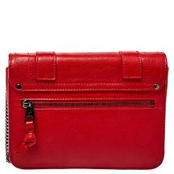 Proenza Schouler Red Leather PS1 Wallet On Chain