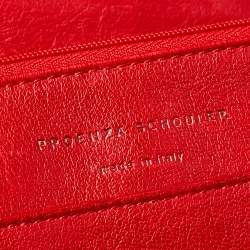 Proenza Schouler Red Leather PS1 Wallet On Chain
