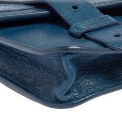 Pre Owned Proenza Schouler Blue Leather PS1 Crossbody Bag