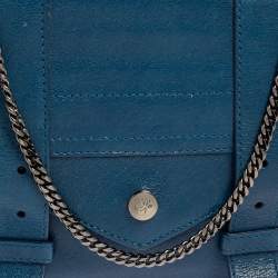 Pre Owned Proenza Schouler Blue Leather PS1 Crossbody Bag