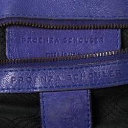 Pre Owned Proenza Schouler Purple Leather Large PS1 Top Handle Bag