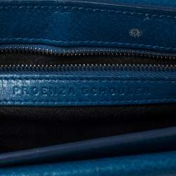 Pre Owned Proenza Schouler Blue Leather Mini Classic PS11 Shoulder Bag