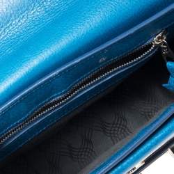 Pre Owned Proenza Schouler Blue Leather Mini Classic PS11 Shoulder Bag