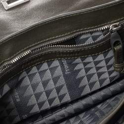 Pre Owned Proenza Schouler Dark Dreen Leather PS1 Satchel