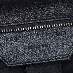 Proenza Schouler Black Leather Large PS1 Top Handle Bag
