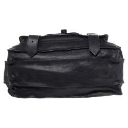Proenza Schouler Black Leather Large PS1 Top Handle Bag