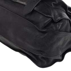 Proenza Schouler Black Leather Large PS1 Top Handle Bag