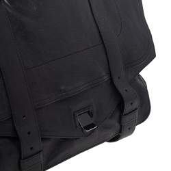 Proenza Schouler Black Leather Large PS1 Top Handle Bag