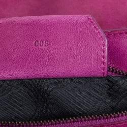 Pre Owned Proenza Schouler Magenta Leather Medium PS1 Top Handle Bag