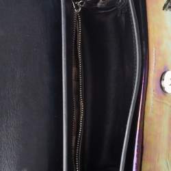 Pre Owned Proenza Schouler Multicolor Holographic Patent Leather Mini Classic PS11 Shoulder Bag