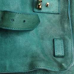 Proenza Schouler Green Leather PS1 Medium Top Handle Bag