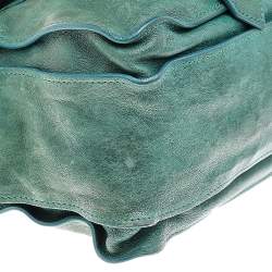 Proenza Schouler Green Leather PS1 Medium Top Handle Bag