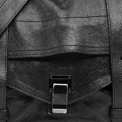 Proenza Schouler Black Leather Large PS1 Top Handle Bag