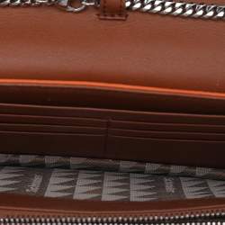 Pre Owned Proenza Schouler Orange Leather PS11 Chain Clutch