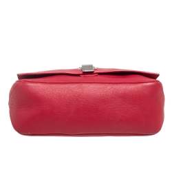 Pre Owned Proenza Schouler Red Leather  Ps Courier Shoulder Bag