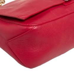 Pre Owned Proenza Schouler Red Leather  Ps Courier Shoulder Bag