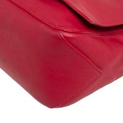 Pre Owned Proenza Schouler Red Leather  Ps Courier Shoulder Bag