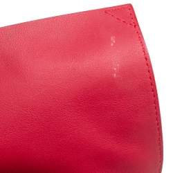 Pre Owned Proenza Schouler Red Leather  Ps Courier Shoulder Bag