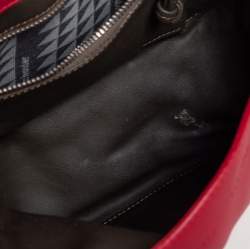 Pre Owned Proenza Schouler Red Leather  Ps Courier Shoulder Bag