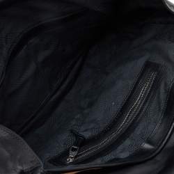 Pre Owned Proenza Schouler Black/Beige Raffia And Leather PS1 Keepall Bag