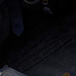 Pre Owned Proenza Schouler Blue Leather PS1 Top Handle Bag