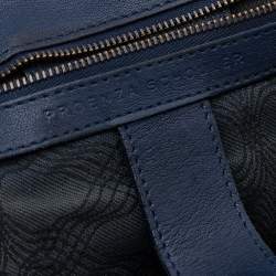 Pre Owned Proenza Schouler Blue Leather PS1 Top Handle Bag