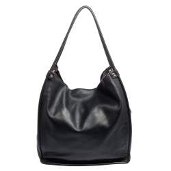 Pre Owned Proenza Schouler Black Leather Tassel Shopper Tote