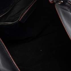 Pre Owned Proenza Schouler Black Leather Tassel Shopper Tote