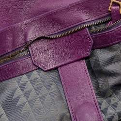 Pre Owned Proenza Schouler Purple Leather Medium PS1 Top Handle Bag