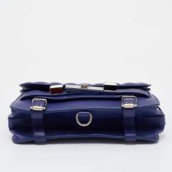 Pre Owned Proenza Schouler Blue Quilted Leather BG 111th Anniversary PS11 Shoulder Bag