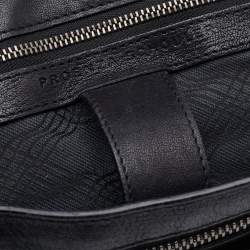 Proenza Schouler Black Leather Medium PS1 Top Handle Bag 