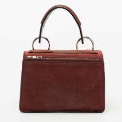 Proenza Schouler Brown Suede and Leather Small Hava Top Handle Bag