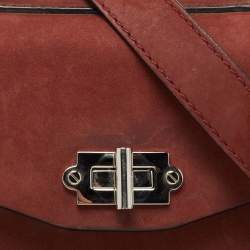 Proenza Schouler Brown Suede and Leather Small Hava Top Handle Bag