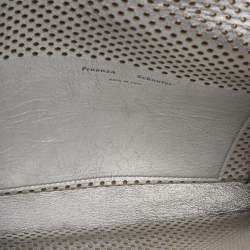Proenza Schouler White Perforated Leather Lunch Clutch