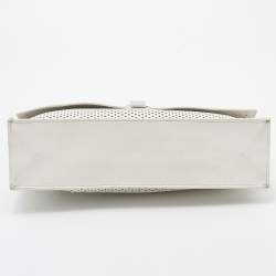 Proenza Schouler White Perforated Leather Lunch Clutch