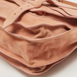 Proenza Schouler Beige Suede Large PS1 Top Handle Bag