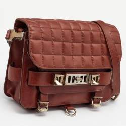 Proenza Schouler Brown Quilted Leather BG 111th Anniversary PS11 Shoulder Bag