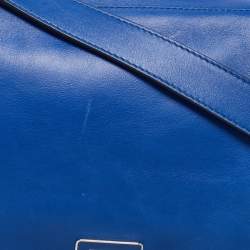 Pre Owned Proenza Schouler Blue/Purple  Leather PS Courier Shoulder Bag