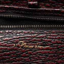 مملوكة مسبقًا 3.1 Phillip Lim Burgundy/Black Textured Leather Pashli Backpack