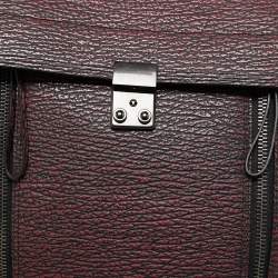 مملوكة مسبقًا 3.1 Phillip Lim Burgundy/Black Textured Leather Pashli Backpack