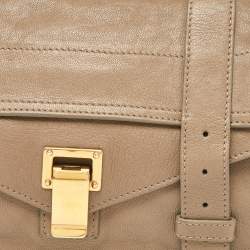 Proenza Schouler Beige Leather Flap PS1 Clutch