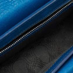 Pre Owned Proenza Schouler Blue Leather Mini Classic PS11 Shoulder Bag