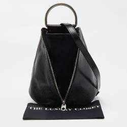 Proenza Schouler Black Vertical Zip Convertible Top Handle Bag