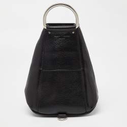 Proenza Schouler Black Vertical Zip Convertible Top Handle Bag